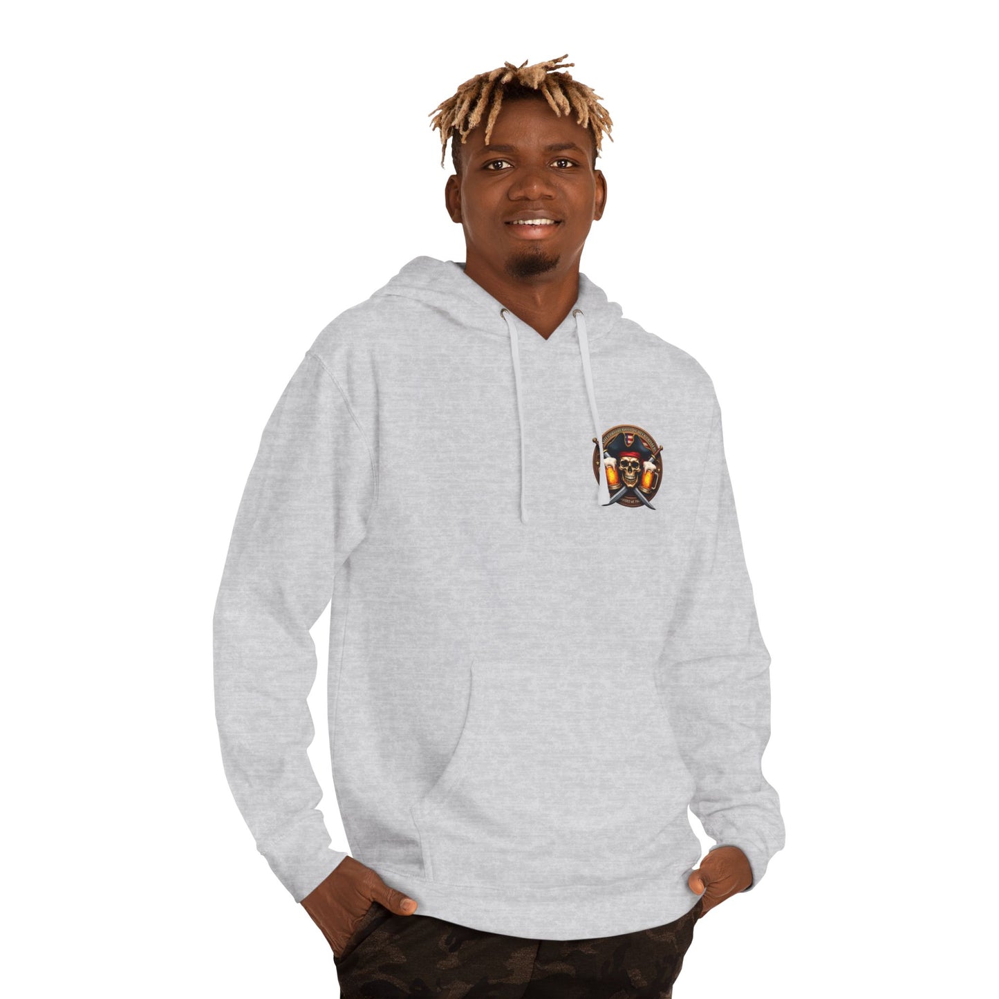 Beer Drinkers Local 32 oz. Pirate Hoodie.