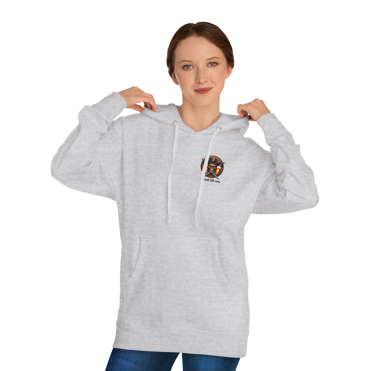 Beer Drinkers Local 32 oz. Pirate Hoodie.