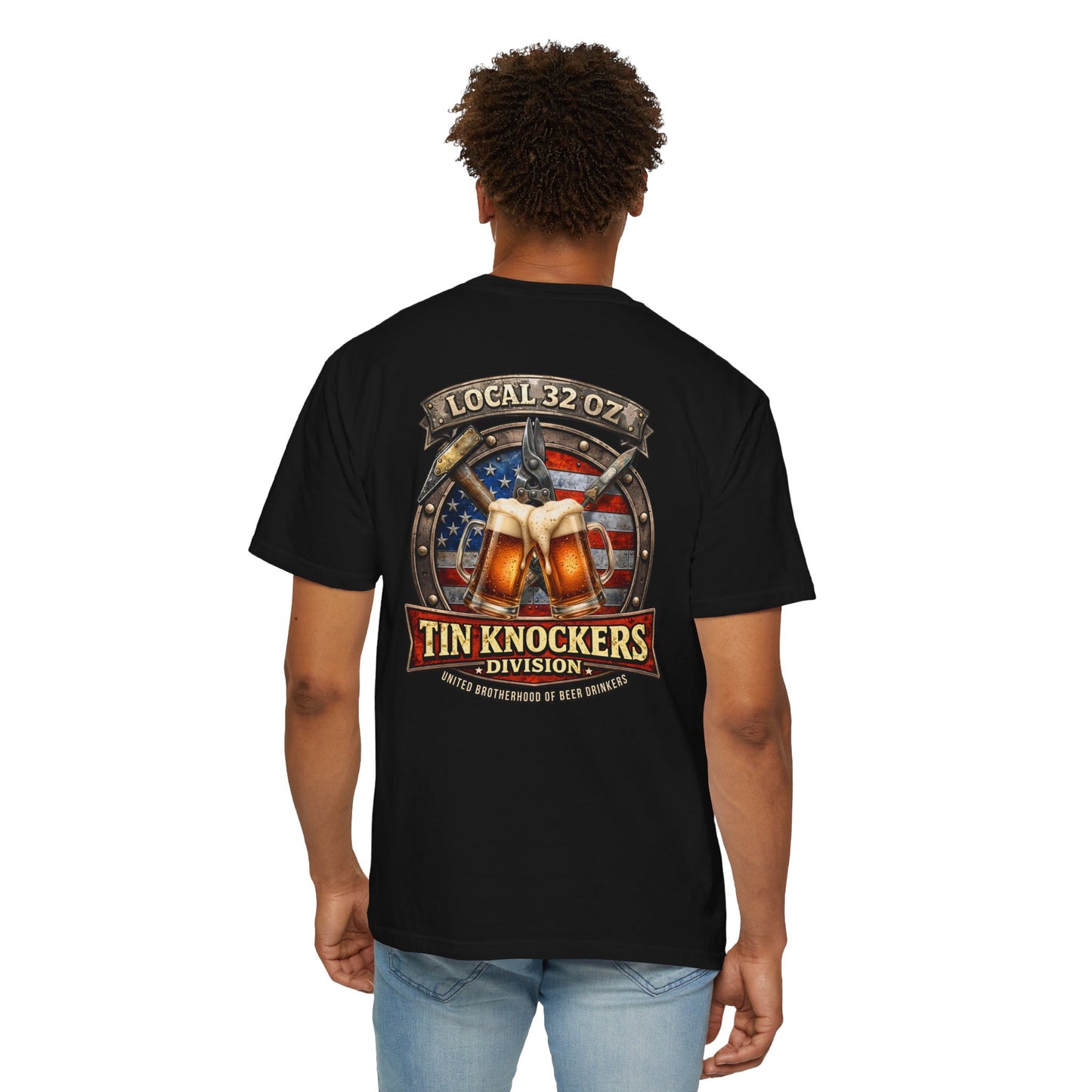 Tin Knockers Division T-Shirt — Local 32 oz.