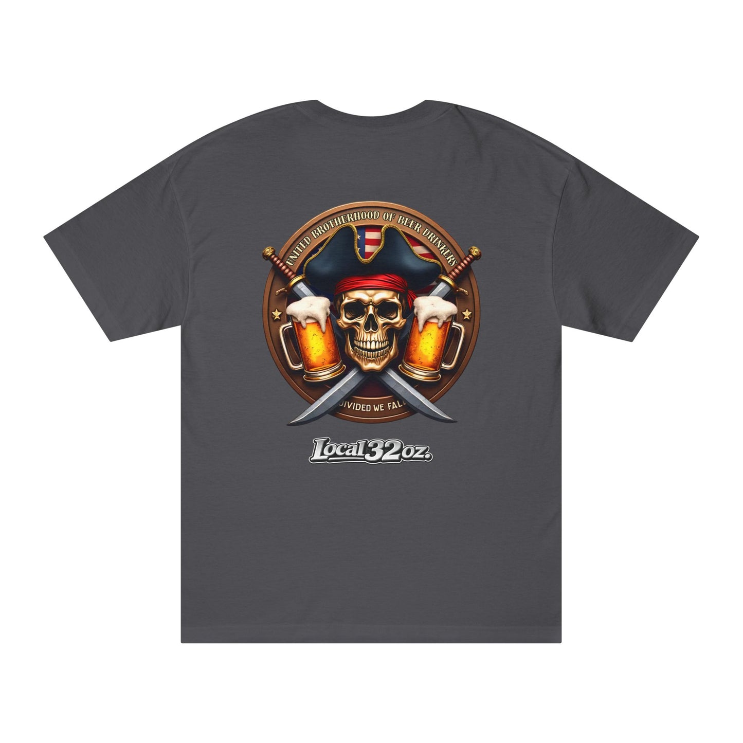 Local 32 oz. Pirate Tee. Heavy cotton American Apparel.
