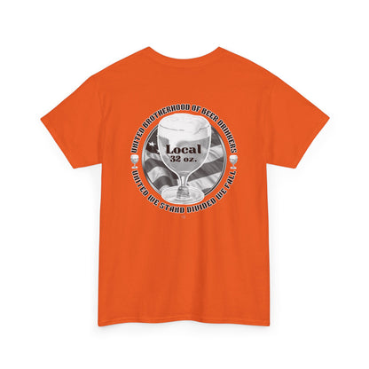 Beer Drinkers Union Unisex Tee - Local 32 oz Black and White Versio.