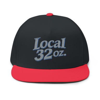 Local 32oz Embroidered Flat Bill Cap