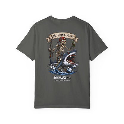 Local 32 oz. Fish, Drink, Repeat. Heavy cotton