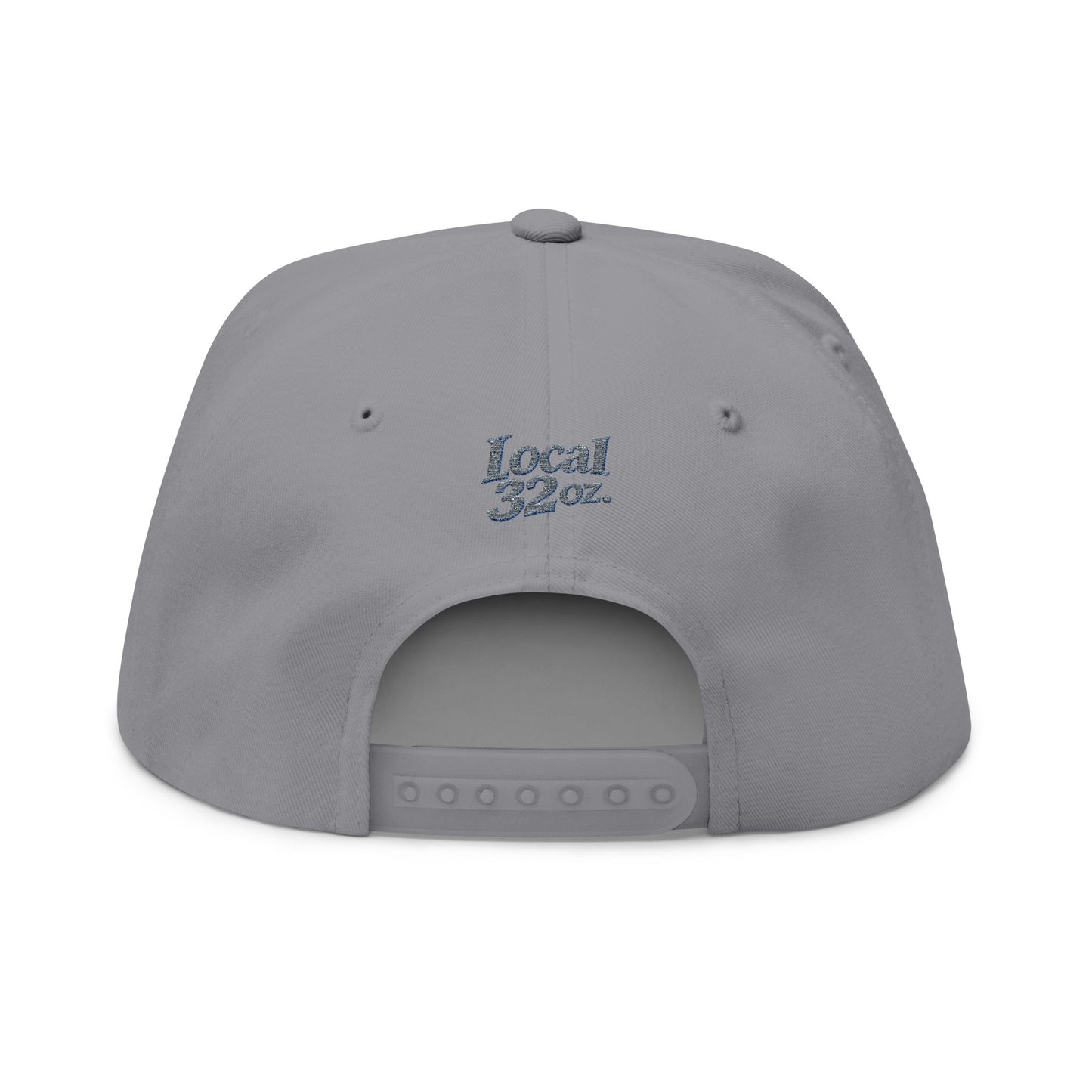 Local 32oz Embroidered Flat Bill Cap
