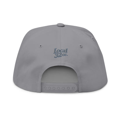 Local 32oz Embroidered Flat Bill Cap