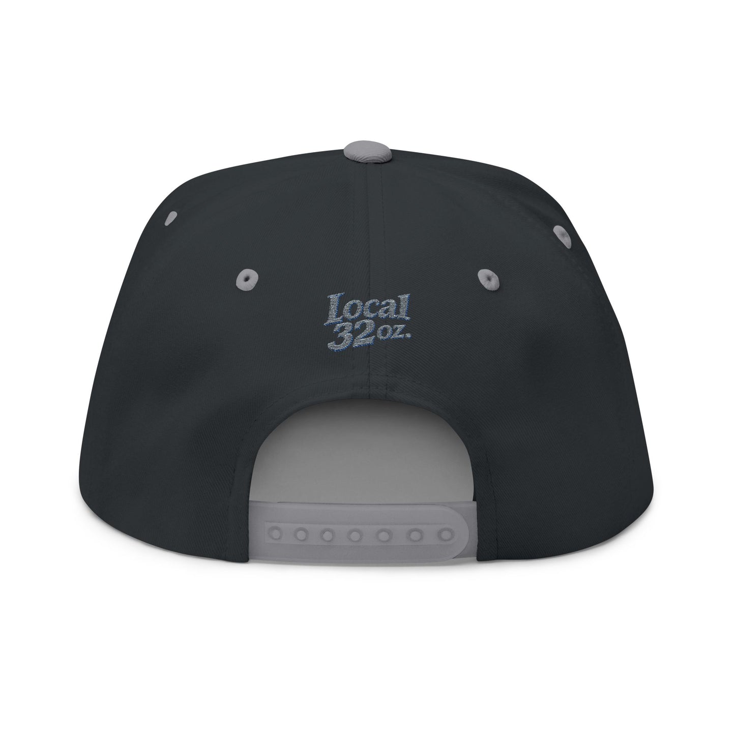 Local 32oz Embroidered Flat Bill Cap