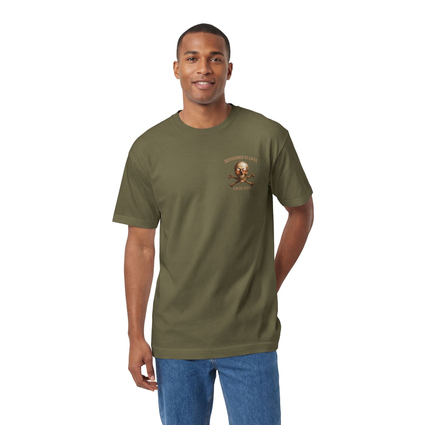 Skull and Bones- Local 32 oz.  Heavy cotton.