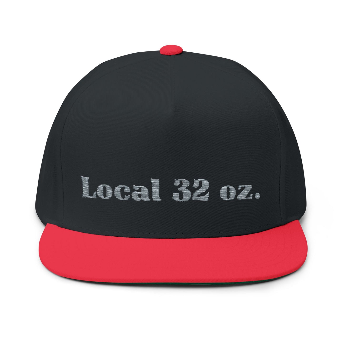 Embroidered Flat Bill Cap