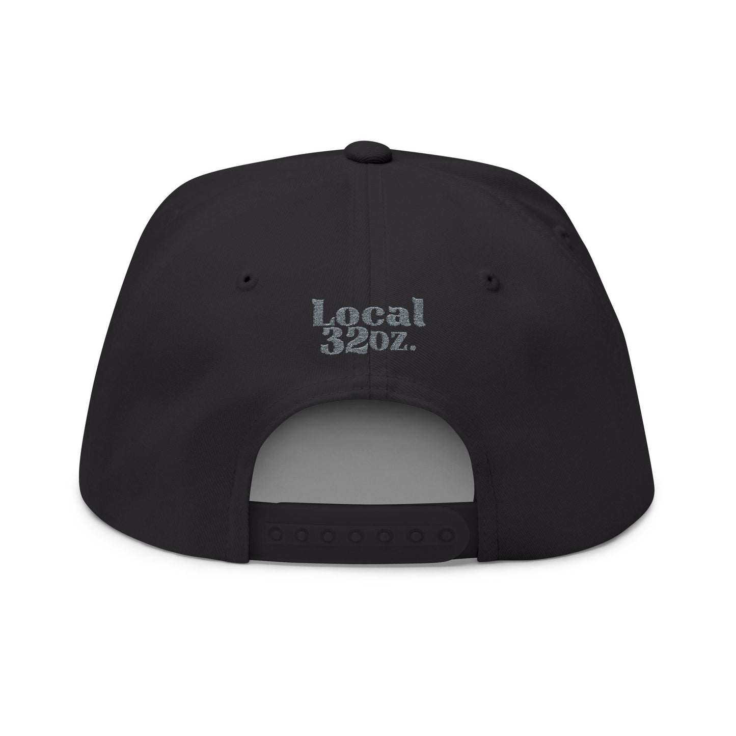 Embroidered Flat Bill Cap