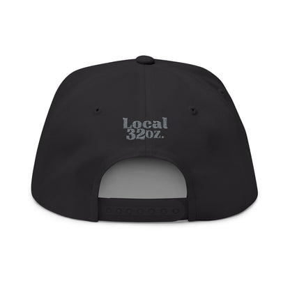 Embroidered Flat Bill Cap