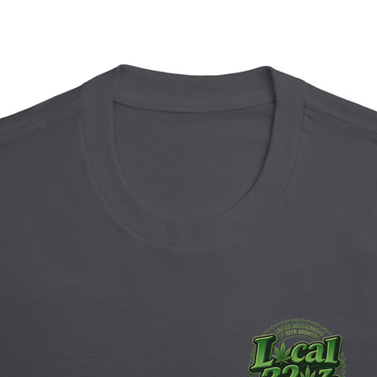 Local 32 oz. Green Cannabis Logo Graphic T-Shirt