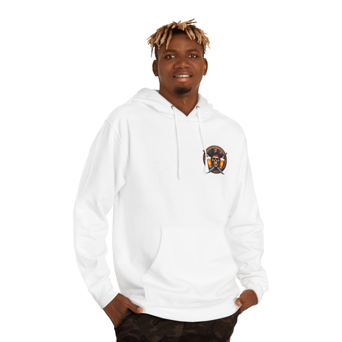 Beer Drinkers Local 32 oz. Pirate Hoodie.