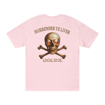 Skull and Bones Local  32 oz. Tee heavy cotton.