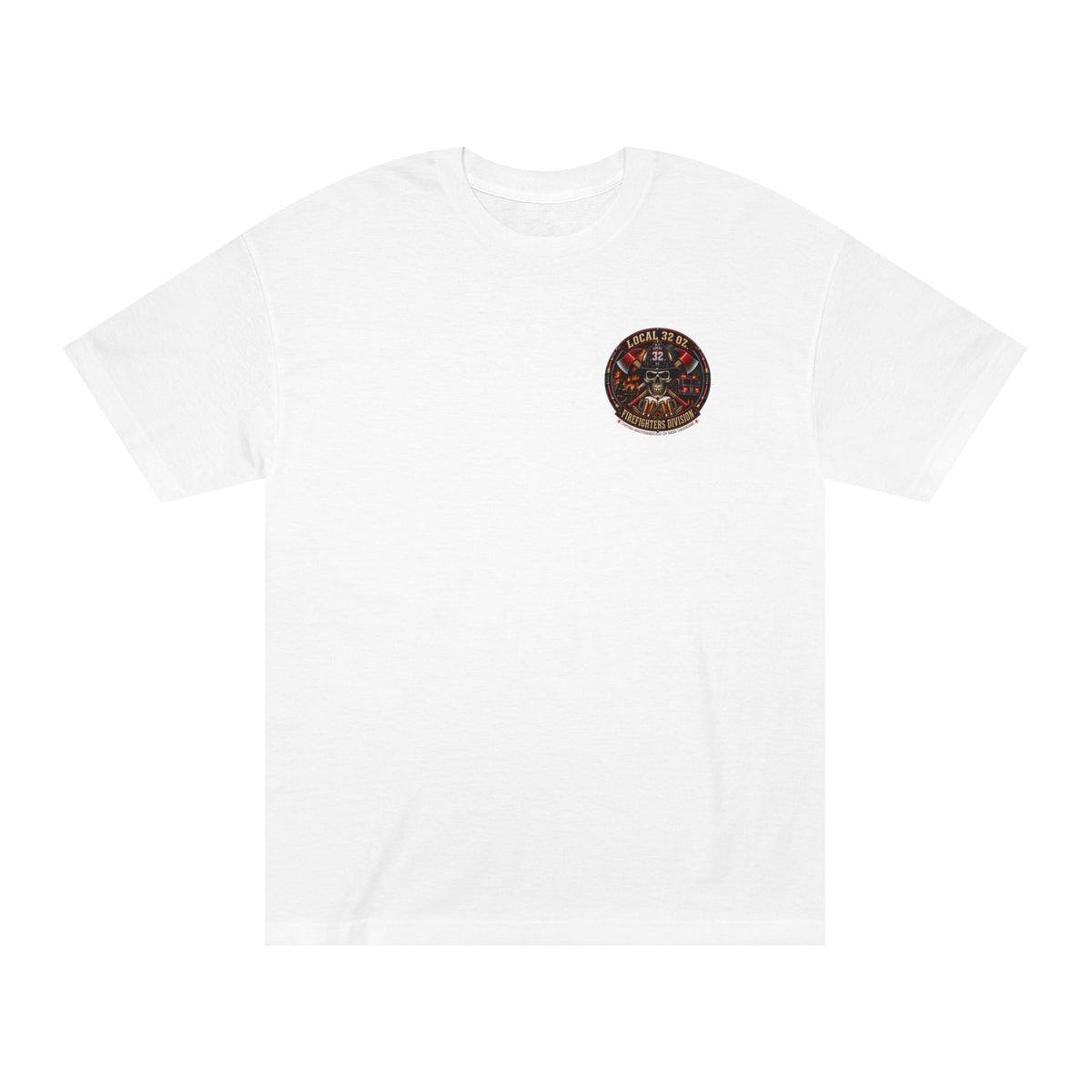 Firefighter Division Skull Tee — Local 32 Firefighters Division Graphic Tee