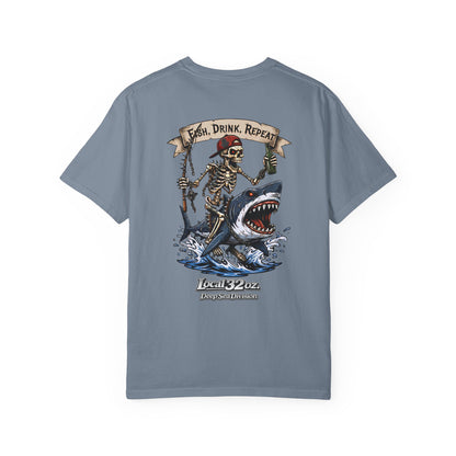 Local 32 oz. Fish, Drink, Repeat. Heavy cotton