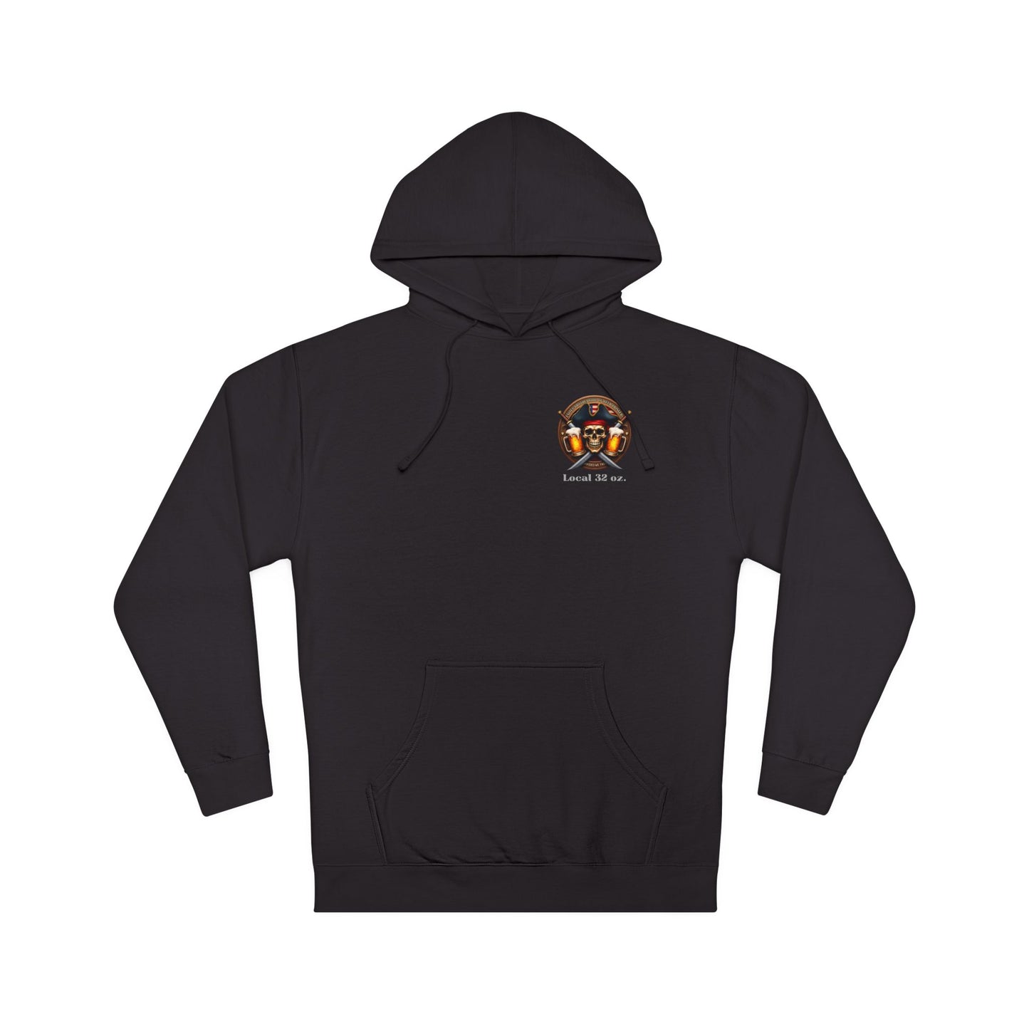 Beer Drinkers Local 32 oz. Pirate Hoodie.
