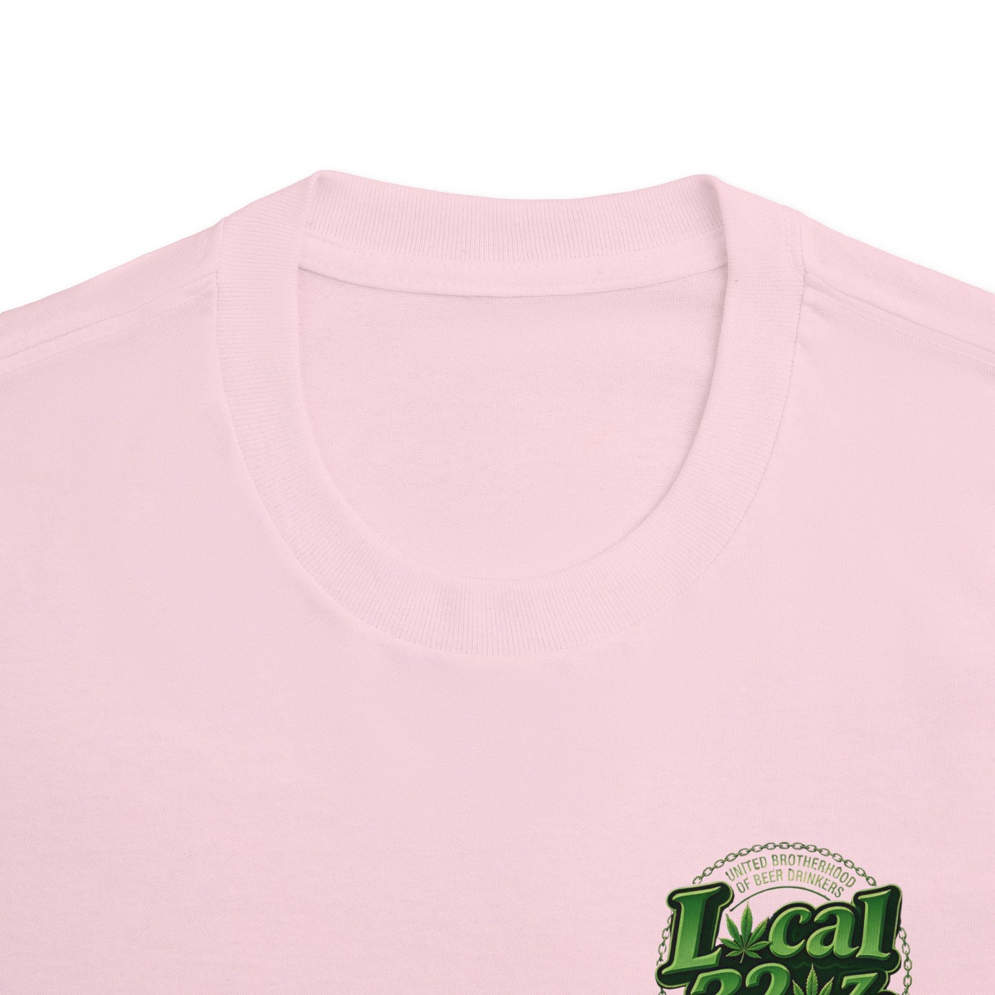 Local 32 oz. Green Cannabis Logo Graphic T-Shirt