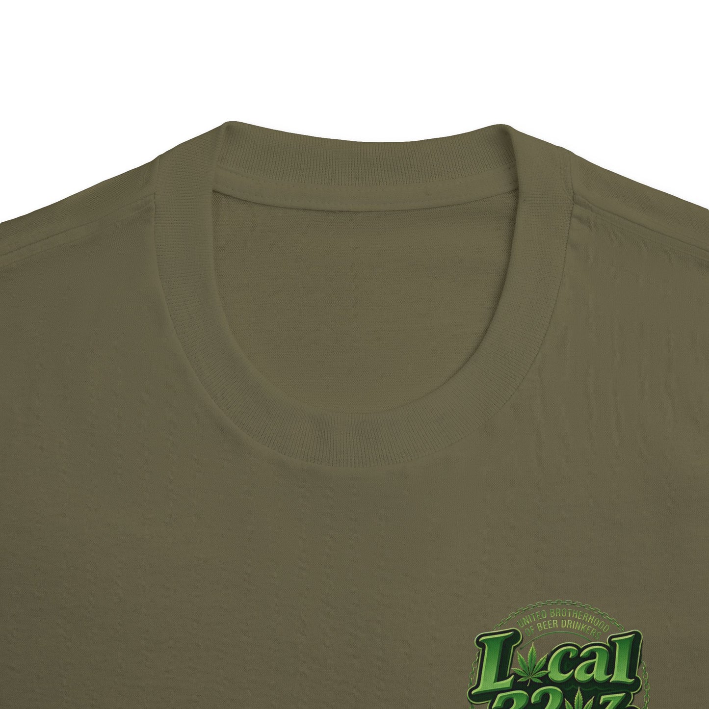 Growers Division T-Shirt – "Local 32 Oz" Cannabis & Craft Beer Graphic Tee
