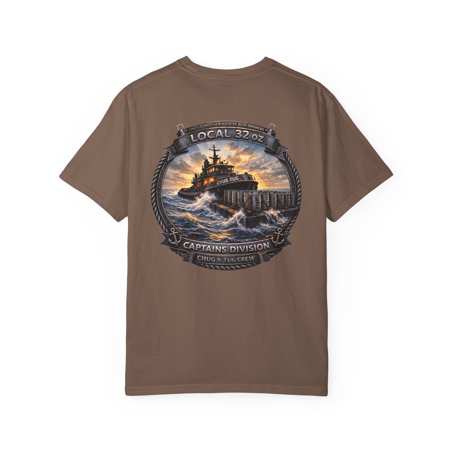 Local 32oz Captains Division Graphic Tee. Heavy Cotton