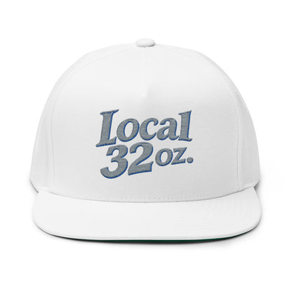 Local 32oz Embroidered Flat Bill Cap