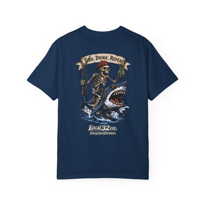 Local 32 oz. Fish, Drink, Repeat. Heavy cotton