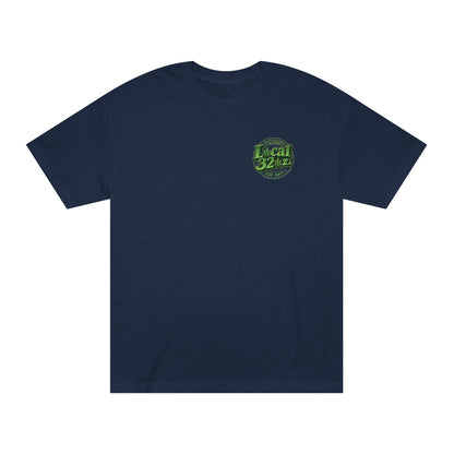 Local 32 oz. Green Cannabis Logo Graphic T-Shirt