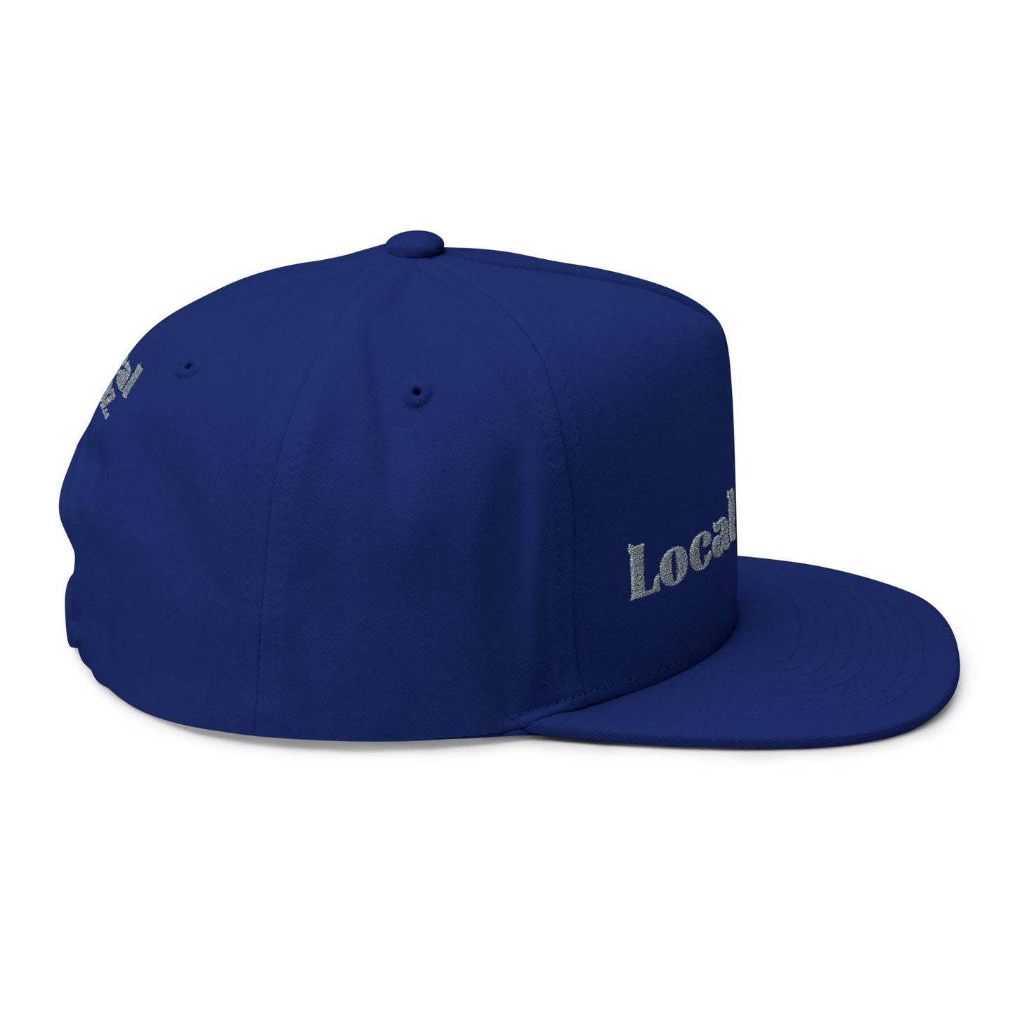 Embroidered Flat Bill Cap