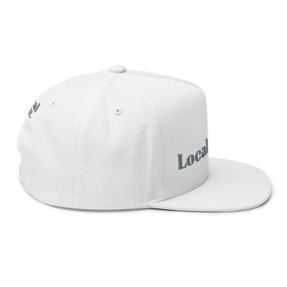 Embroidered Flat Bill Cap