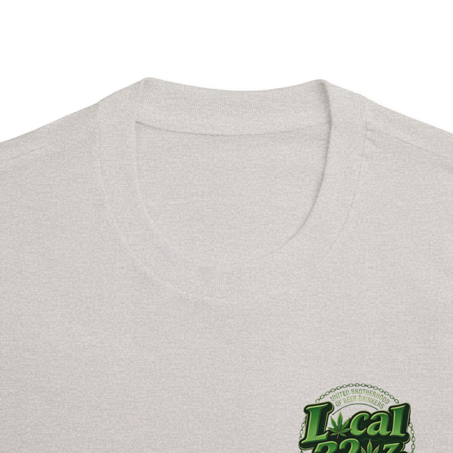 Local 32 oz. Green Cannabis Logo Graphic T-Shirt