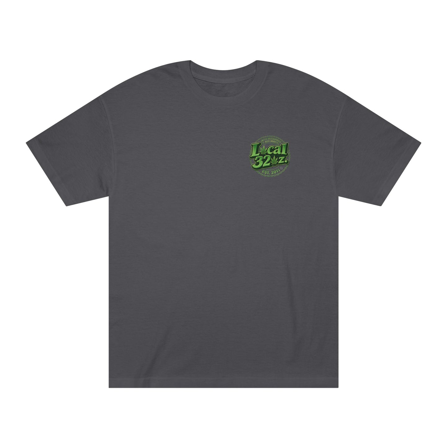Growers Division T-Shirt – "Local 32 Oz" Cannabis & Craft Beer Graphic Tee