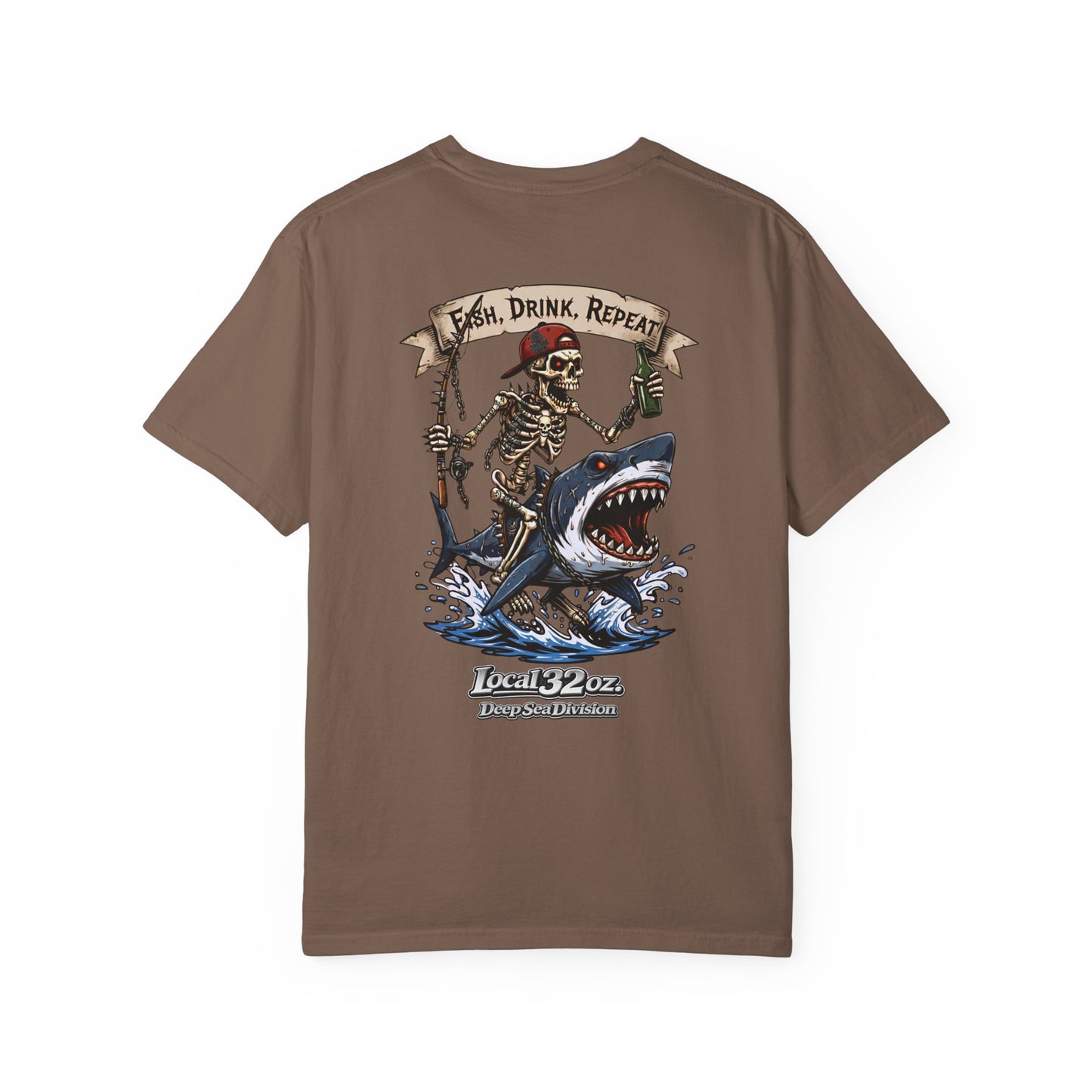 Local 32 oz. Fish, Drink, Repeat. Heavy cotton