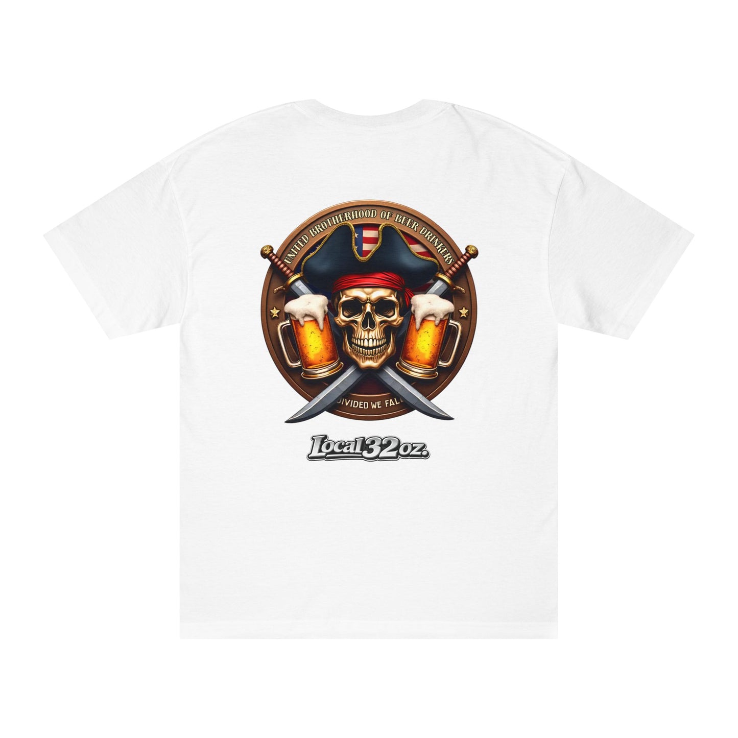 Local 32 oz. Pirate Tee. Heavy cotton American Apparel.