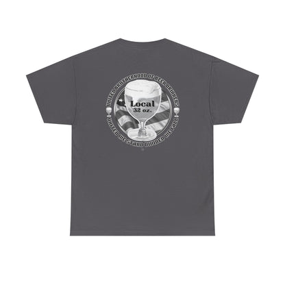 Beer Drinkers Union Unisex Tee - Local 32 oz Black and White Versio.