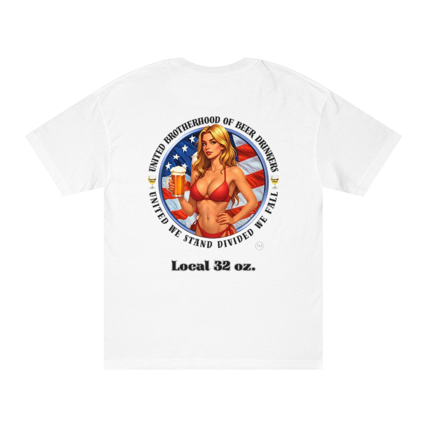 Beer Drinkers Union Local 32 oz Bikini N Beer Heavy Cotton Tee