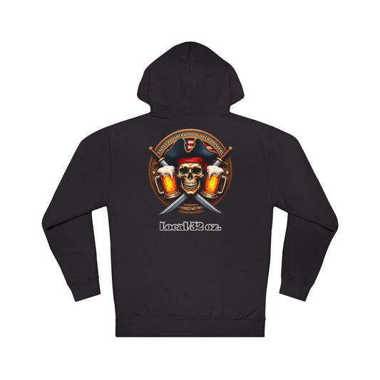 Beer Drinkers Local 32 oz. Pirate Hoodie.