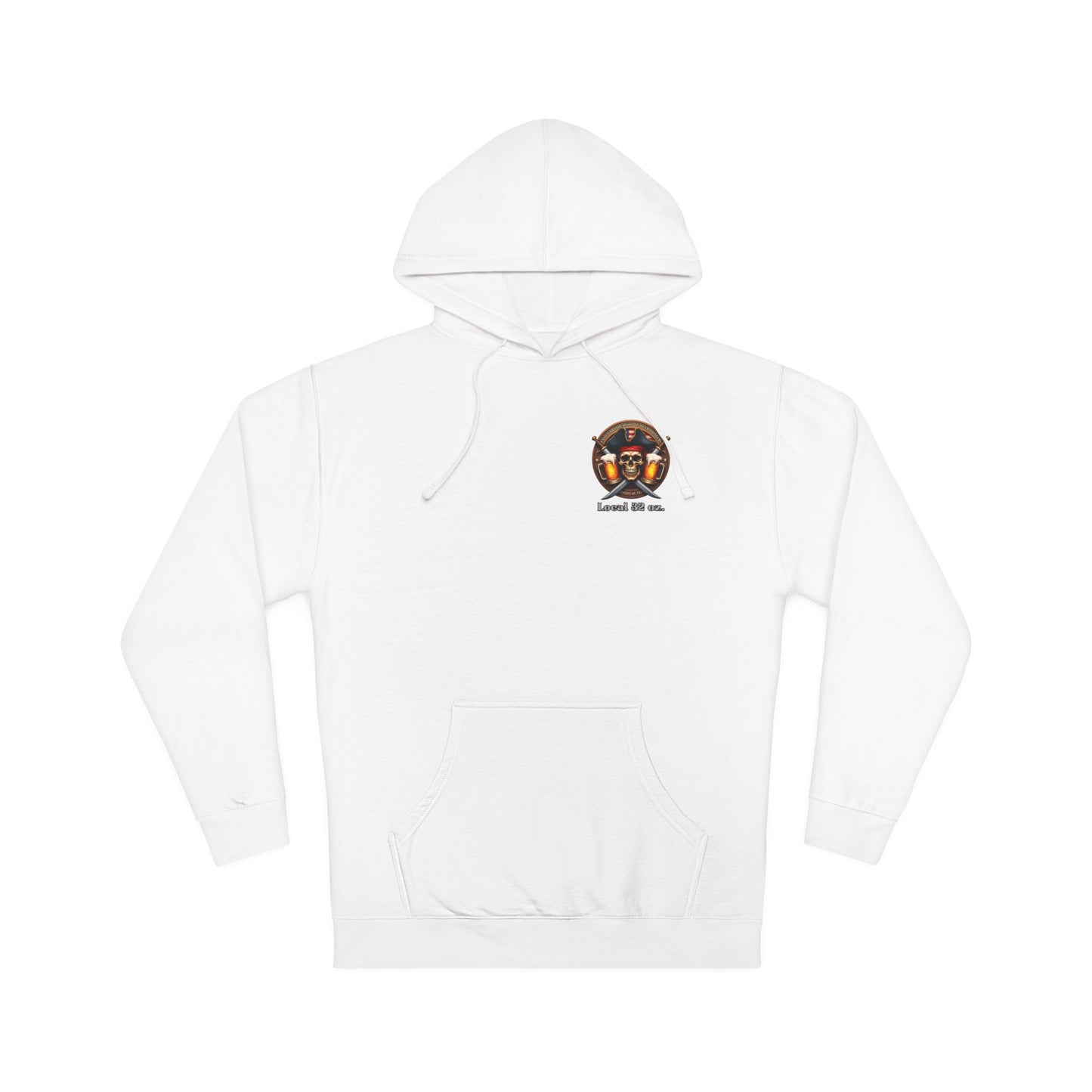 Beer Drinkers Local 32 oz. Pirate Hoodie.