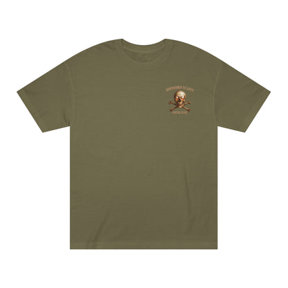 Skull and Bones Local  32 oz. Tee heavy cotton.