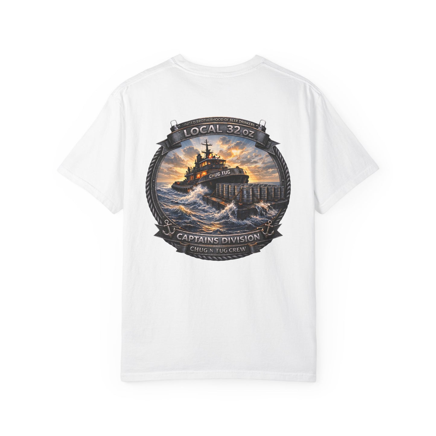 Local 32oz Captains Division Graphic Tee. Heavy Cotton