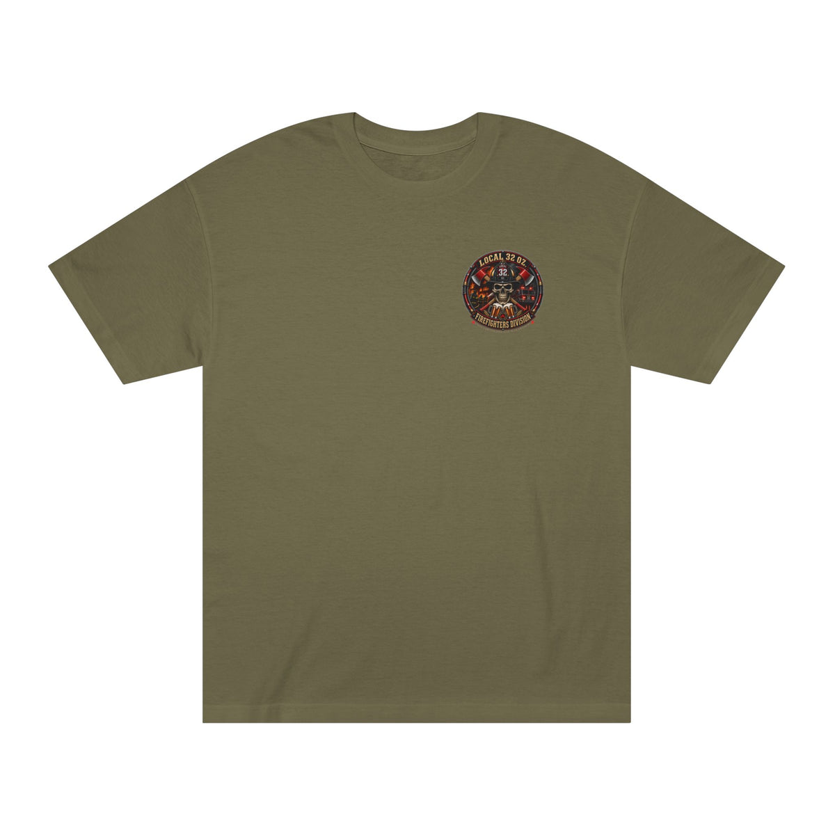 Firefighter Division Skull Tee — Local 32 Firefighters Division Graphic Tee
