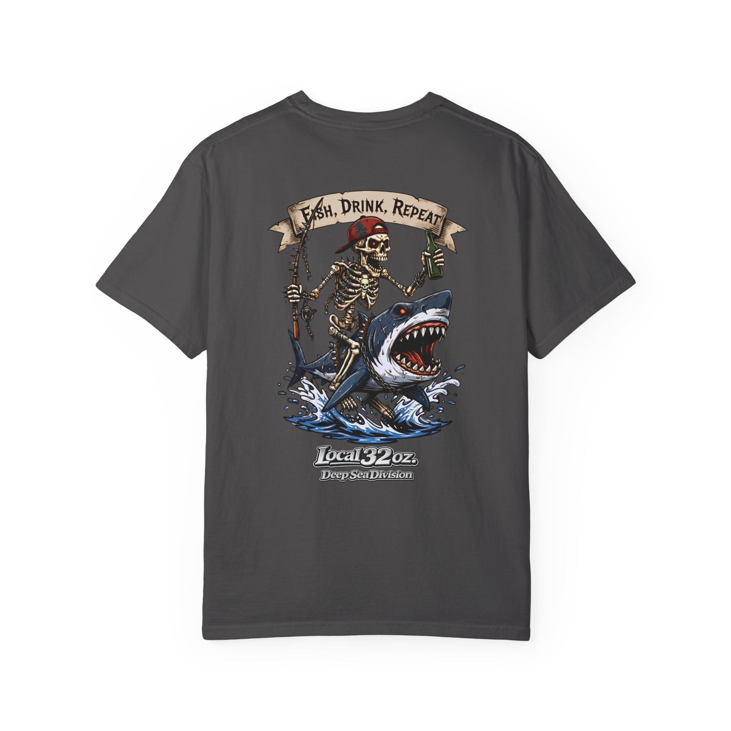 Local 32 oz. Fish, Drink, Repeat. Heavy cotton
