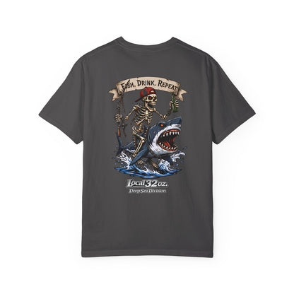 Local 32 oz. Fish, Drink, Repeat. Heavy cotton