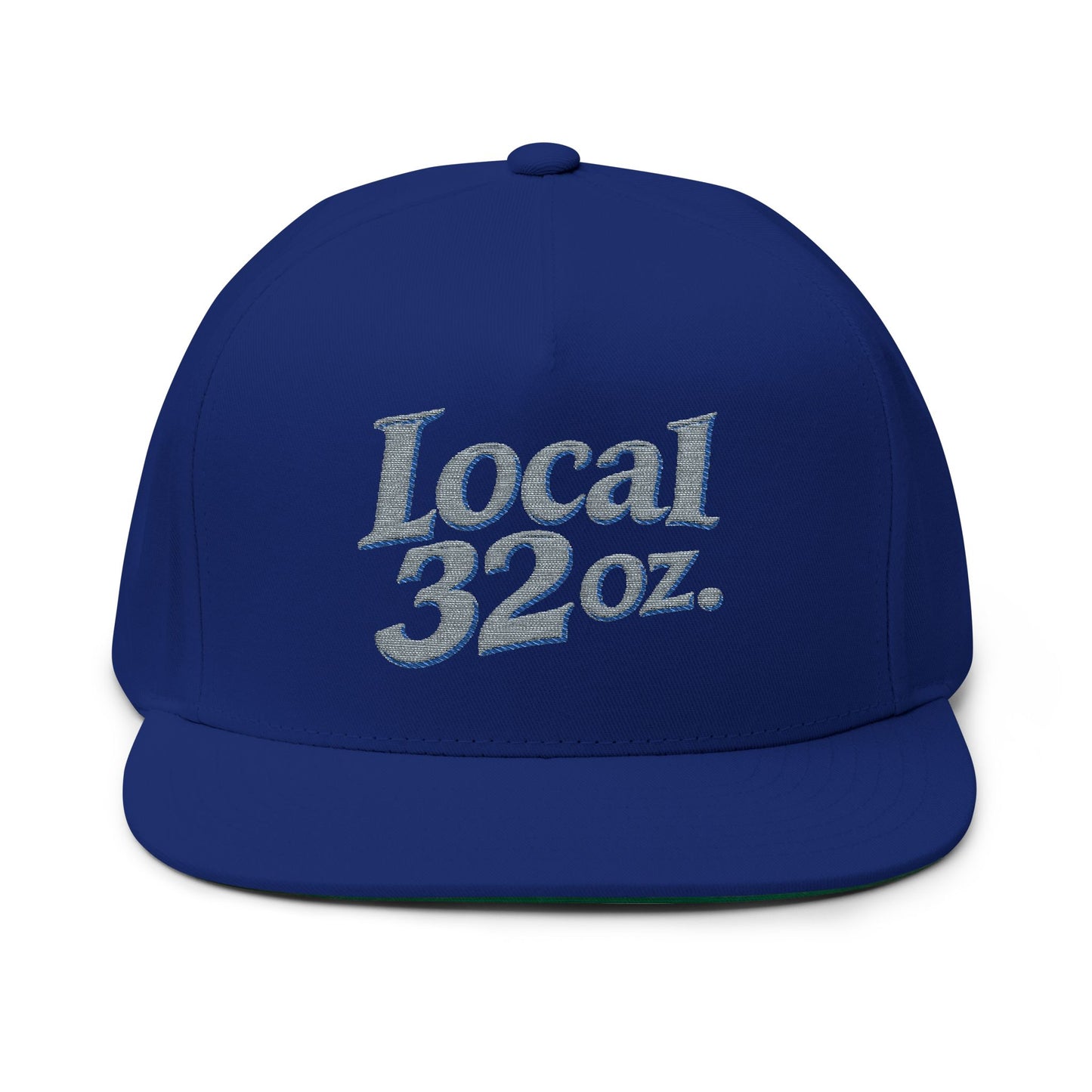 Local 32oz Embroidered Flat Bill Cap