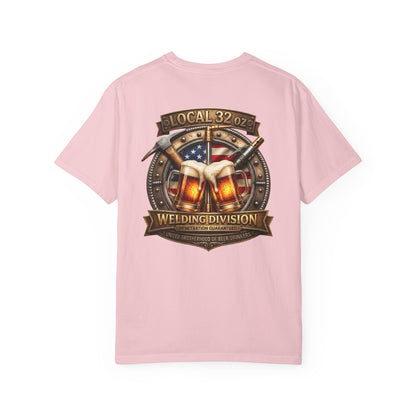 Welding Division T-Shirt — "Local 32 0z" American Flag Logo