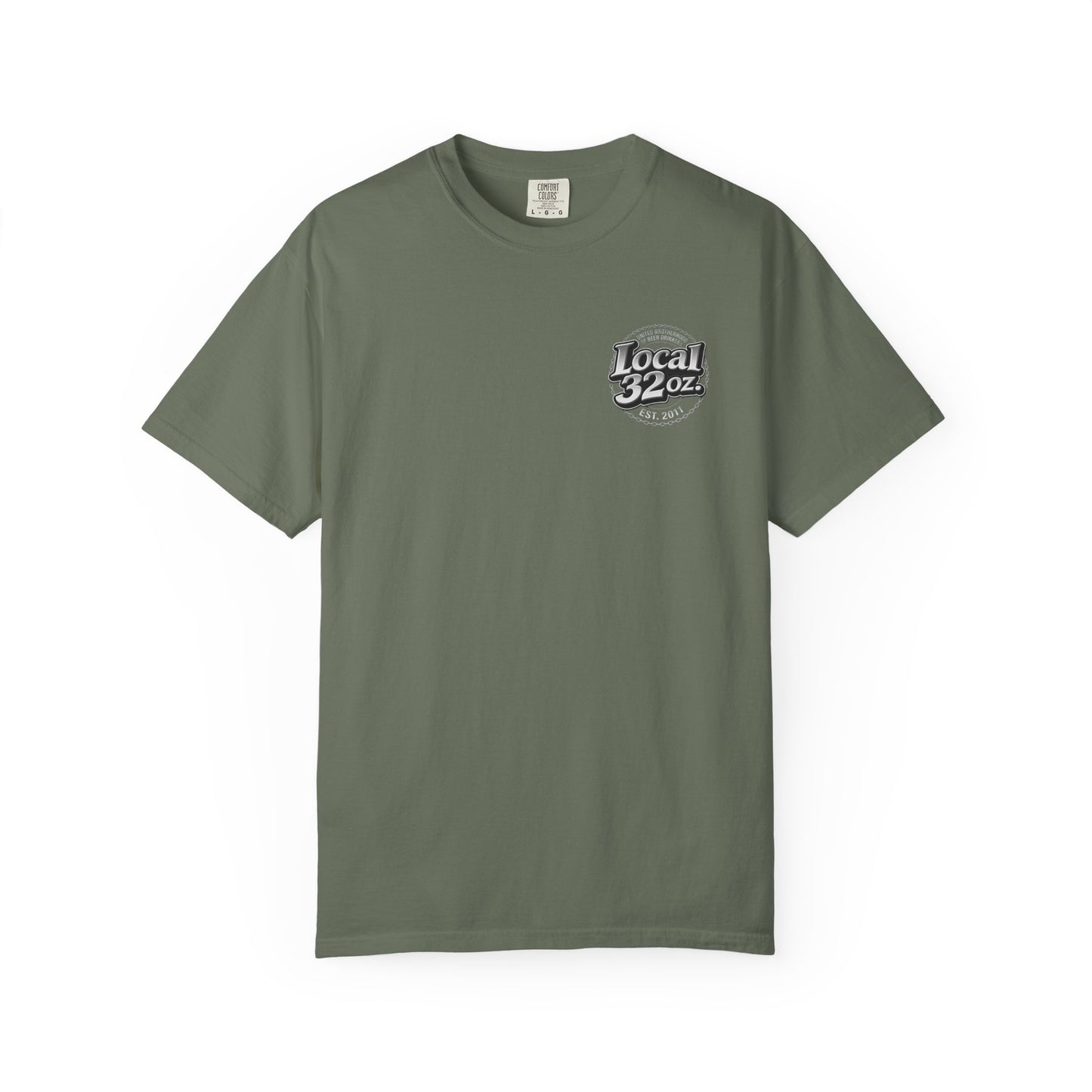 Local 32oz Captains Division Graphic Tee. Heavy Cotton