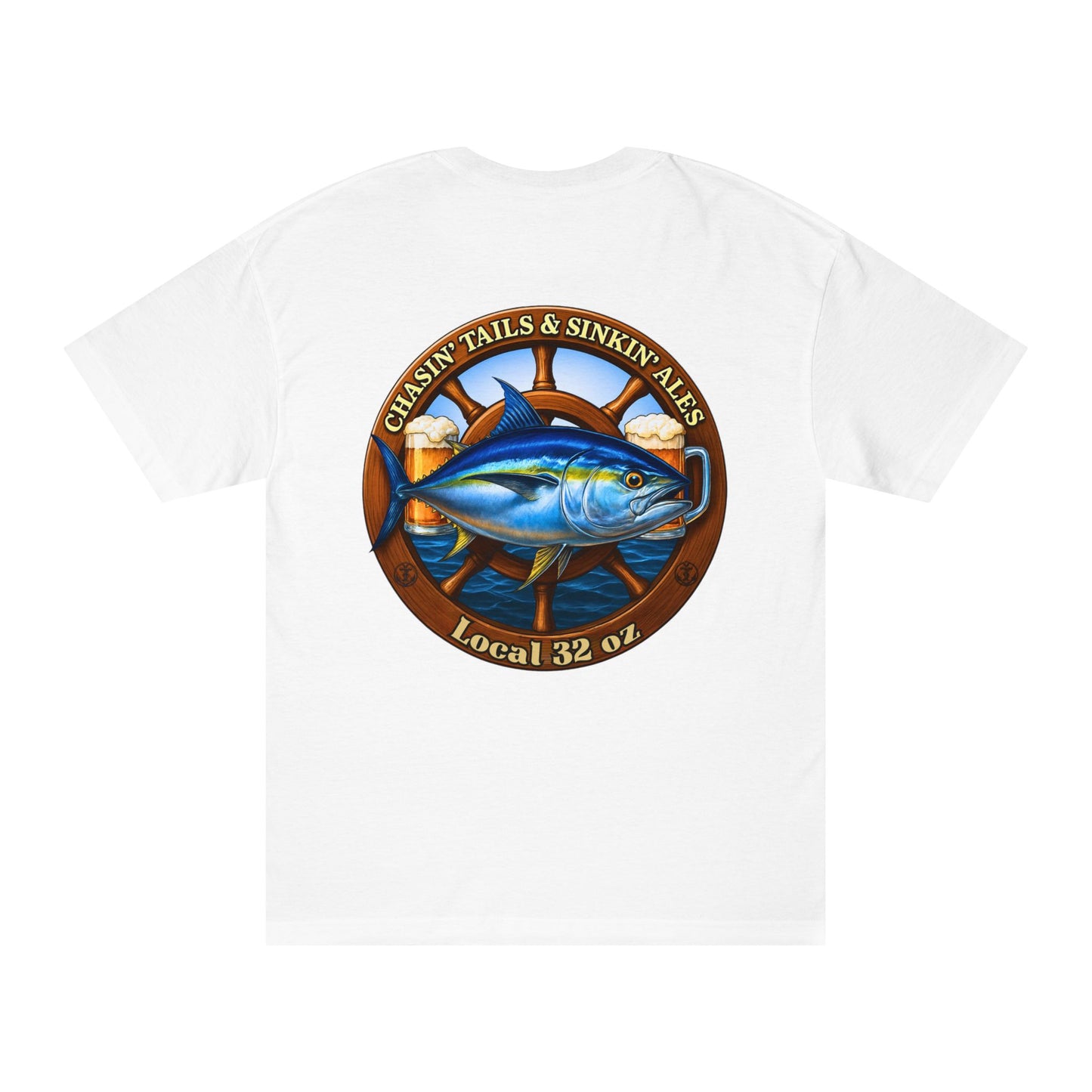 Beer Drinkers Union Heavy Cotton- Fishing and Beer Graphic Design