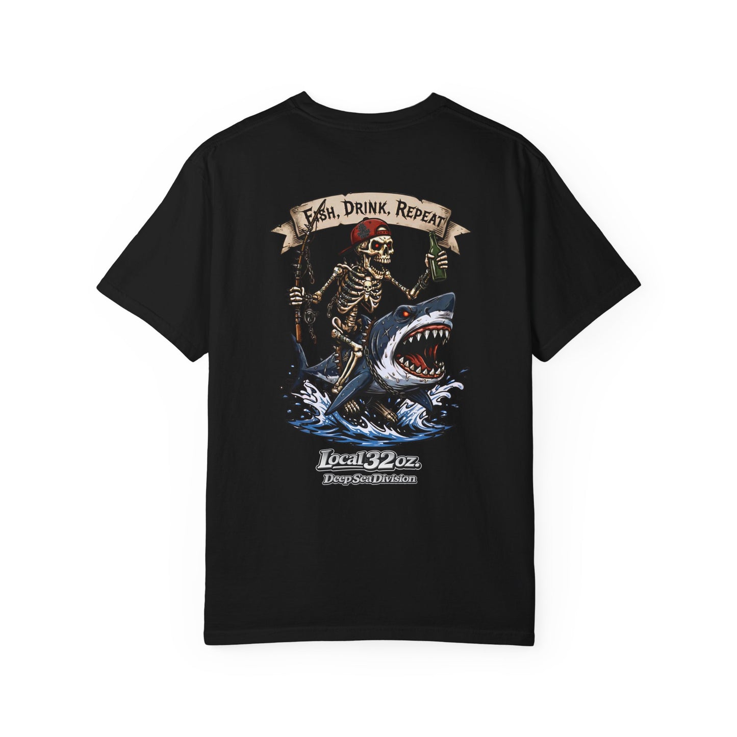 Local 32 oz. Fish, Drink, Repeat. Heavy cotton
