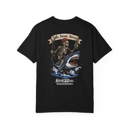 Local 32 oz. Fish, Drink, Repeat. Heavy cotton