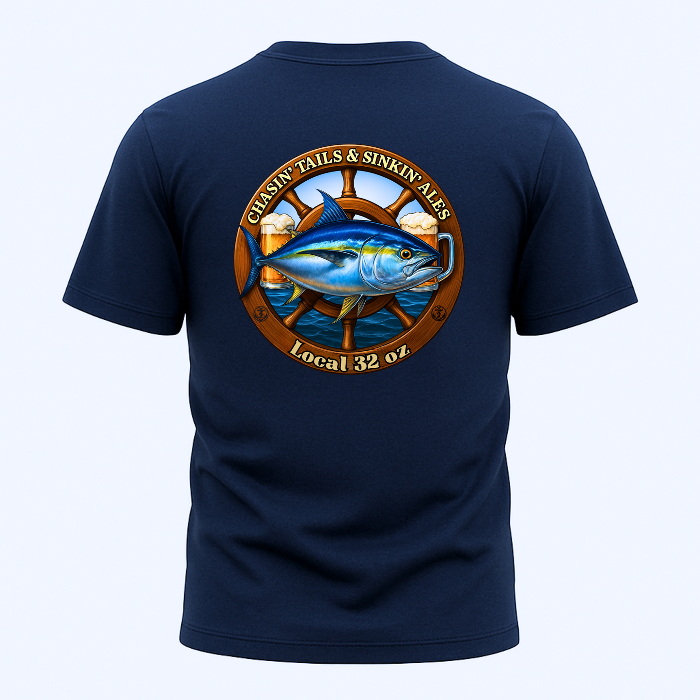 Beer Drinkers Union Heavy Cotton- Fishing and Beer Graphic Design
