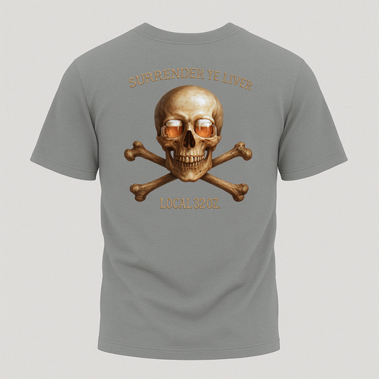 Local 32 oz. Skull and Bones Heavy Cotton