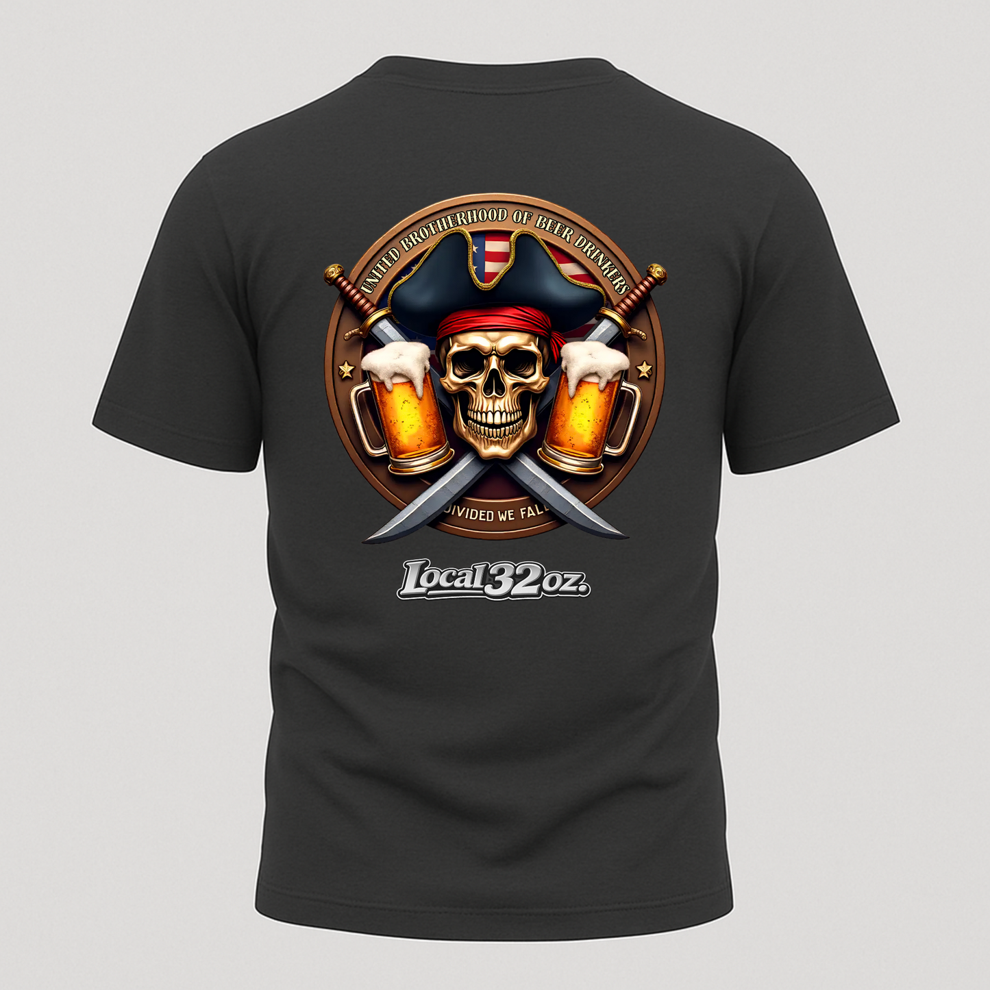 Local 32 oz. Pirate Tee. Heavy cotton American Apparel.